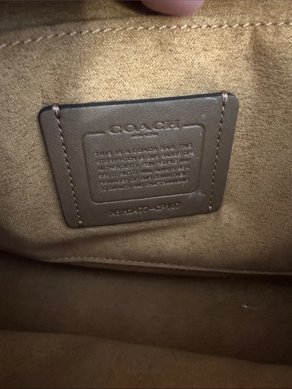 Coach Olive Green Pebbled Leather Flap Crossbody with Buckle